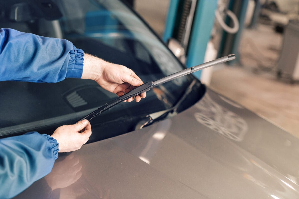 fixing windshield wipers